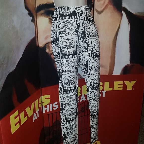Sourpuss Melting Monster Kitchy Comic Con Halloween Creepy Ghoul Leggings - Picture 7 of 10